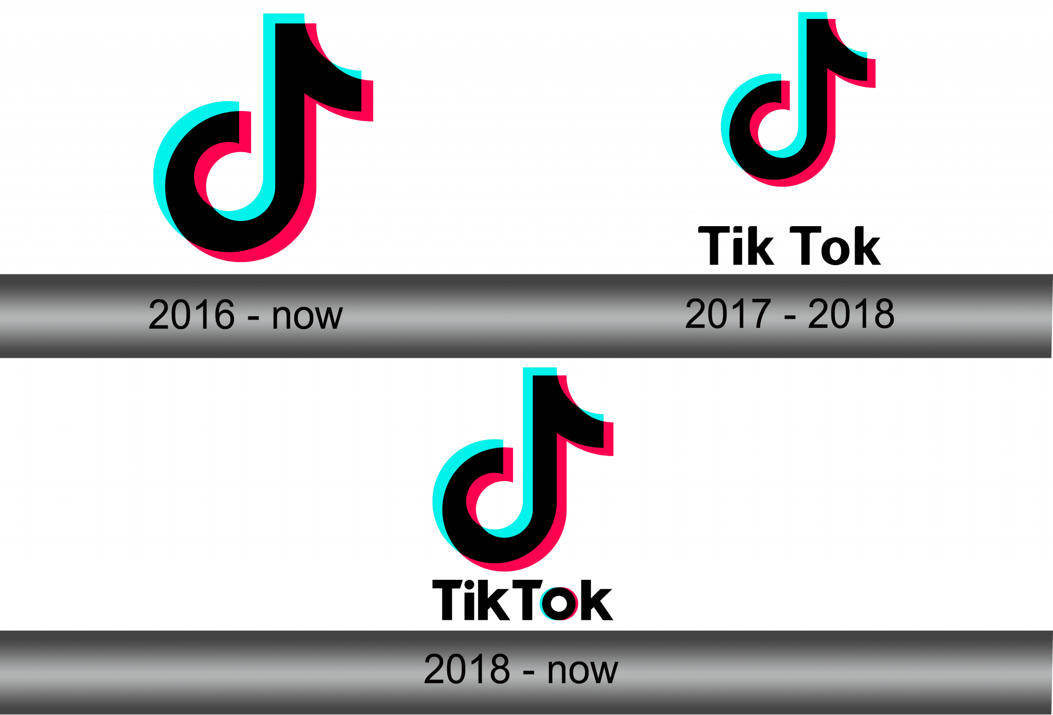 TikTok Logo and symbol, meaning, history, sign.