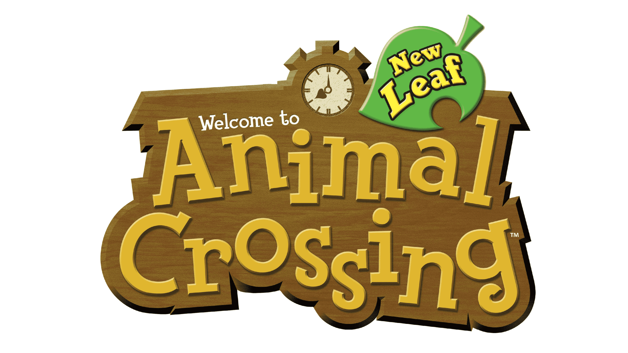 animal crossing logo wood
