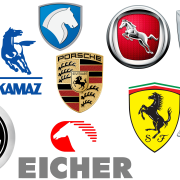 Car Logo with horse symbols on them