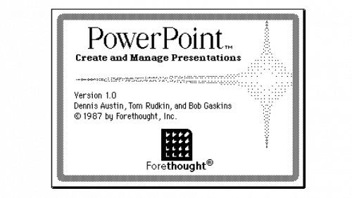 Microsoft PowerPoint Logo 1987