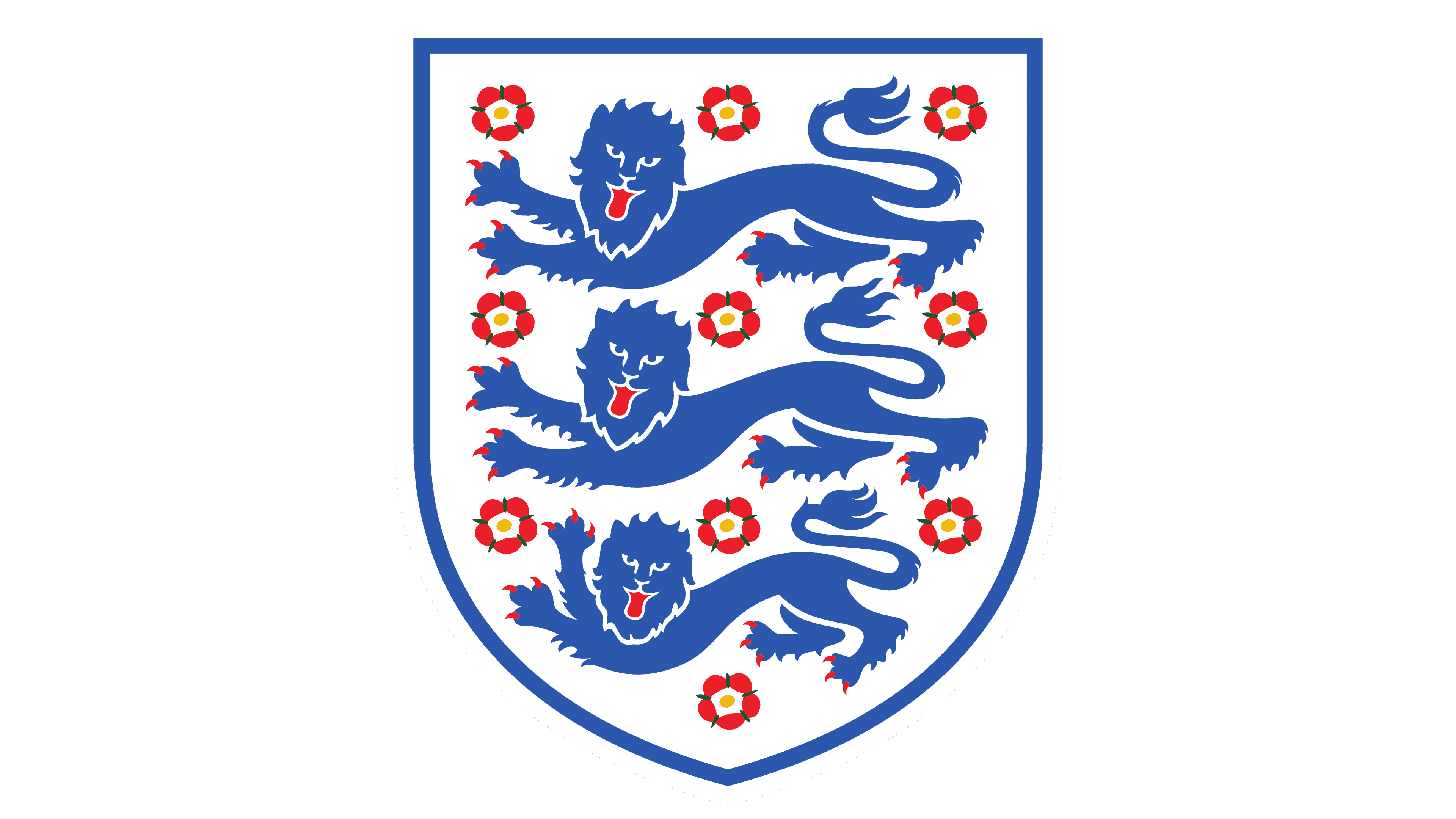 England National Football Team Logo and symbol, meaning, history, sign.