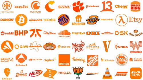 Most Famous Logos in Orange