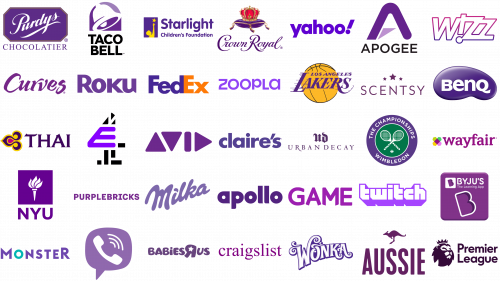 Most Famous Logos in Purple